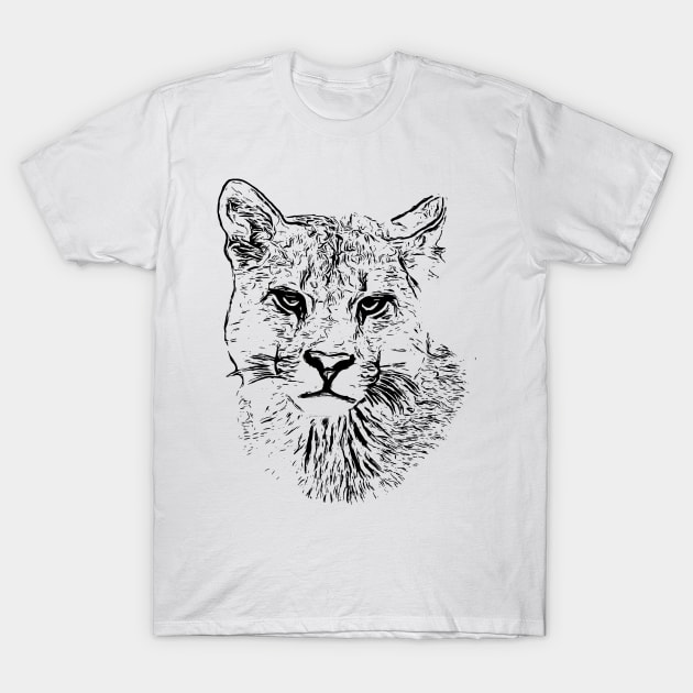 Mountain lion T-Shirt by Guardi